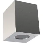 Nordlux Utendørs LED-vegglampe Canto Kubi 2, 10 cm, stål