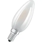 Osram LED SUPERSTAR - LED-filamentlyspære - form: B35 - mattslipt finish - E14 - 5.5 W (ekvivalent 60 W) - klasse E - varmt hvitt lys - 2700 K