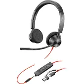 Poly 3325-m Usb-c +usb-c/a Voip-hodetelefoner