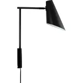 Dyberg Larsen Cale vegglampe høyde 46 cm svart