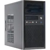 Chieftec Mesh Series CT-01B - Tårn - micro ATX 350 Watt (ATX12V 2.3/ PS/2) - sortering - USB/Lyd