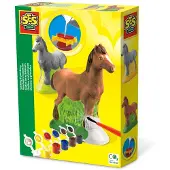 SES Creative Children''s Horse Casting and Painting Set, Støpe/malesett for barn, 5 år, Flerfarget