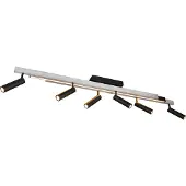 TRIO Zeno LED-spot, 6 spots, børstet aluminium/svart, metall