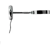 Dyberg Larsen LED-vegglampe Starlight, krom Ø 14 cm, dimbar.