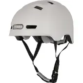 Crazy Safety Sykkelhjelm m. Lys - Svimmelhet - Hvit - - 54-57 cm - Sykkelhjelm