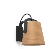 Faro Vegglampe Stood med skjerm i kirsebærtre