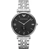 Emporio Armani Emporio AR1676 svart skive herreklokke