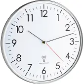 TFA-Dostmann 60.3514, Vegg, Rund, Sølv, Hvit, Plast, Glass, AA