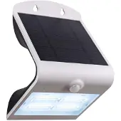 Eglo Lamozzo solcelledrevet LED-vegglampe, hvit, høyde 21 cm, sensor