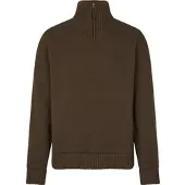 Seeland Tåket vindjakke strikket genser Herre Dark Brown 3XL