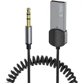 Tech-Protect Bluetooth-adapter ULTRABOOST Bluetooth AUX lydadapterkabel grå