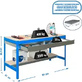 Simonwork (bancos De Trabajo) Bt0 Box Metallhylle 842x910x610 Mm