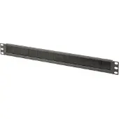 Digitus Professional DN-97661 - Styringspanel for rackkabler med børste - svart, RAL 9005 - 1U - 19