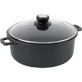 De Buyer Choc Extreme - Gryte med dekke - 28 cm - ikke-klebende - rund