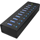 Raidsonic technology Icy Box Ib-ac6110 10-port Usb 3.0 Hub Adapter