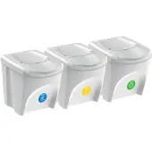 Prosperplast Sortibox Sett Med 3 Resirkuleringsbokser 3x25l
