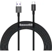 Baseus Superior Series USB-C Data & Ladekabel - 66W, 2m - Svart