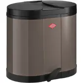 Wesco søppelbøtte varm grå 2x15 l BETA