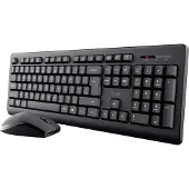 Trust Primo - Tastatur- og mussett - 100% - full size - trådløs - QWERTY - Nordisk - svart - boks