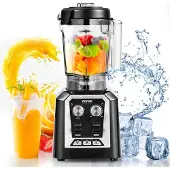 Vevor profesjonell blender, kommersielle benkeplateblendere, 68 oz plastkrukke-blenderkombinasjon, rustfritt stål med 3 funksjoner, for frosne drikker, shakes, smoothies, peree og knusing av is, svart