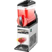 Vevor Kommersiell Frossen Drikkemaskin, 15L Slushmaskin med Enkel Tank, 60 Kopper Rustfritt Stål Margarita Smoothie Frossen Drikkemaskin, Slushmaskin for Hjemmefester Restauranter Kaféer Barer