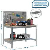 Simonwork (bancos De Trabajo) Bt2 Metallhylle 1445x1510x610 Mm