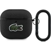 Lacoste AirPods 4 Petit Pique Croc Logo Patch-etui - svart