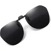 INF Polariserte Clip-on Solbriller med Etui Black