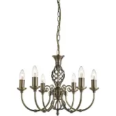 Searchlight ZANZIBAR imponerende lysekrone, 6-l..