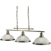 Searchlight Pendellampe Bistro Bar 3 lyskilder messing/opal