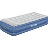 Bestway Tritech Twin Reinforced Enkel Luftmadrass Med Innebygd Pumpe
