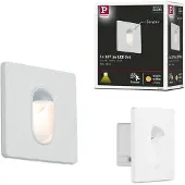 Paulmann Wall innfellingslampe sensor, hvit kantet