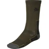 Seeland Field Merino Sokk - 2-pakning Herre Pine Green/Military Olive, 35-38