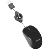 Targus Compact Blue Trace Travel Mouse Black - Mus - Optisk - Grå