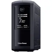 Cyberpower Value Pro VP1000ELCD - UPS - AC 230 V - 550 watt - 1000 VA - RS-232, USB - utgangskontakter: 4 - svart