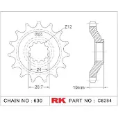 Rk 8284 630 Fremre Tannhjul