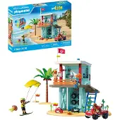 Playmobil Vakttårn Med Strandbil Byggespill