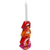 Kare Lysestake Lips, høyde 30 cm, polyresin, rød