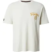 Superdry for man. M1012248A Tokyo Narrative Loose beige T-shirt (L), Casual, Cotton, Short sleeve