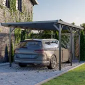 GFP 3,05x5,04 m carport, eloksert aluminium