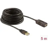 DeLOCK -kabel USB 2.0-forlengelse, aktiv 5 m