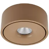 Arcchio LED-taklampe Rotari, brun, opp og ned