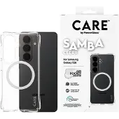 CARE by PanzerGlass Samba Case Transparent w. White Qi Samsung Galaxy S26