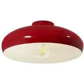 ROYALTECH Olli taklampe, Ø 40 cm, rød/hvit, metall, E27
