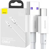 Baseus Superior Series USB-C Data & Ladekabel - 66W, 2m - Hvit