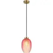 Globo Hengelampe Jessica, Ø 18 cm, rød, glass