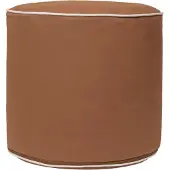 Ferm Living Puff - 40x34 cm - Bølgeformet - Tan - - OneSize - Puff