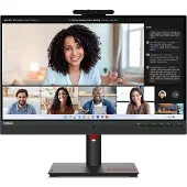 Lenovo ThinkVision T24mv-30 - LED-skjerm - 24" - 1920 x 1080 Full HD (1080p) - IPS - 250 cd/m² - 1000:1 - 4 ms - HDMI, DisplayPort, USB-C - høyttal...