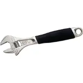 Bahco Ergo Large Opening Center Knurled With Rubber Handle And Chrome Finish Pliers 32 Mm 170 Mm Skiftenøkkel