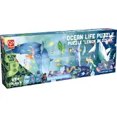 Hape Fluorescerende Havliv Puslespill 200 Stykker